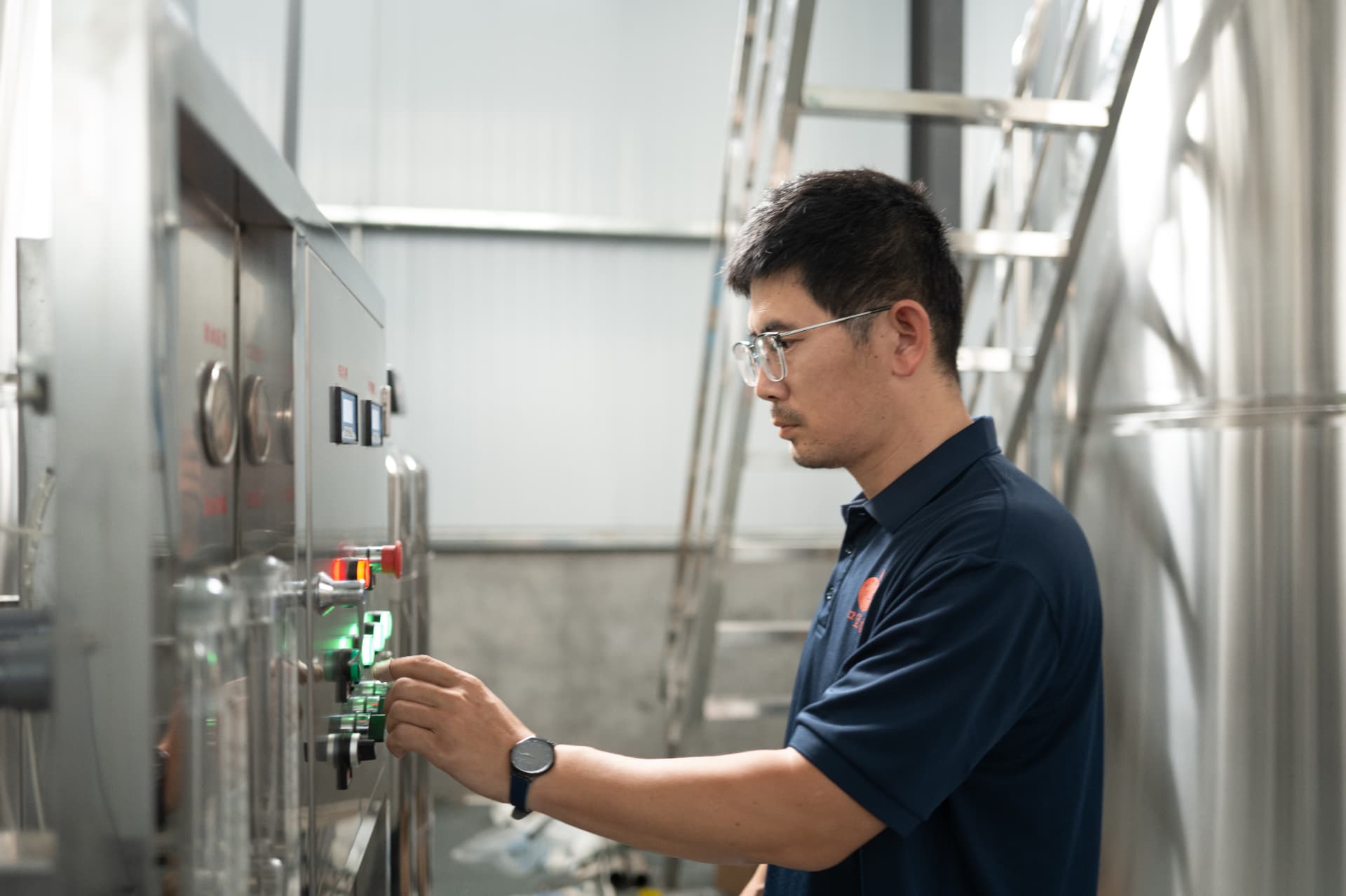 Operating winery controls